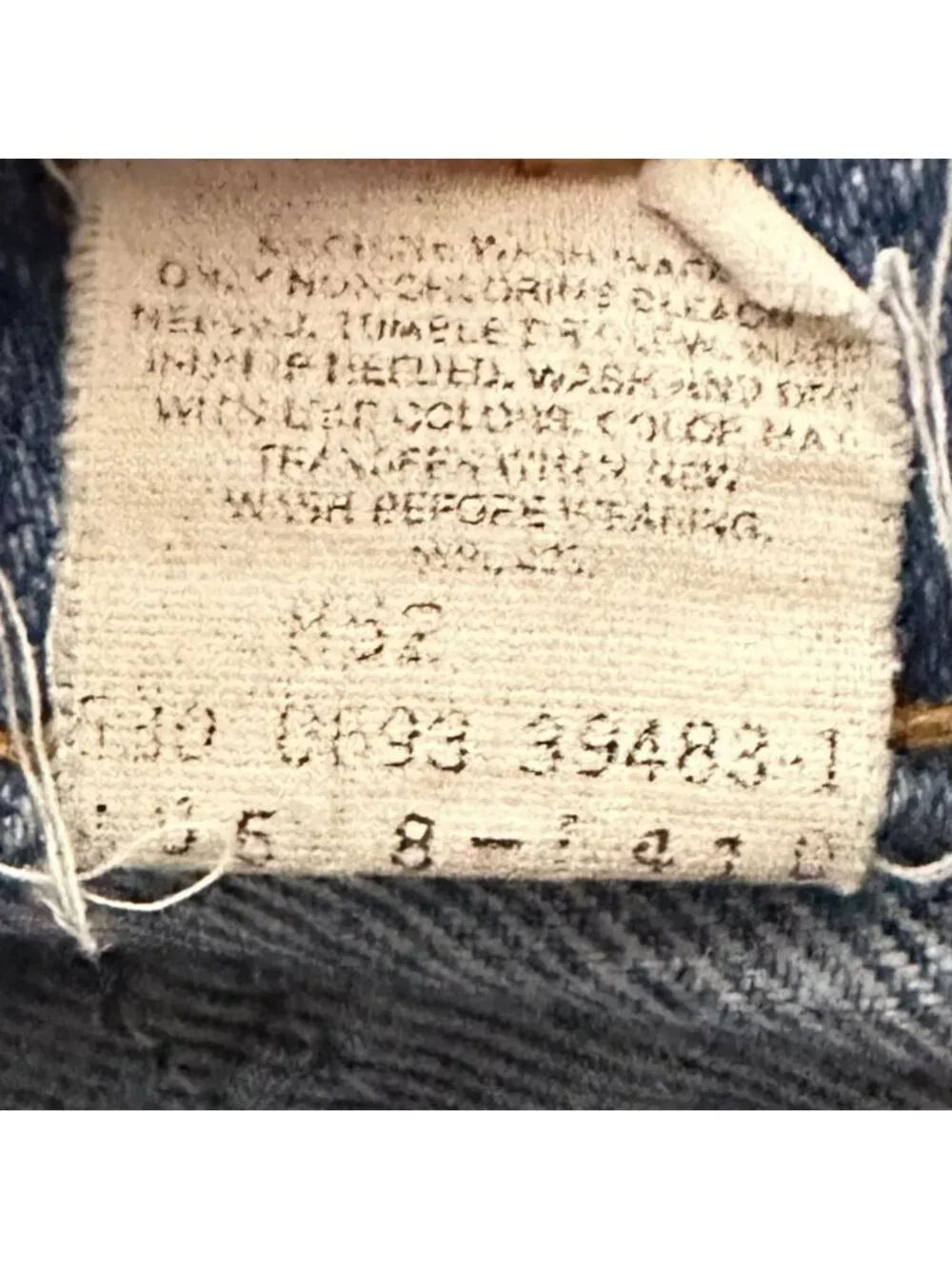 Vintage Levi's Men's Blue Denim Jeans Straight Fit Size 36/29